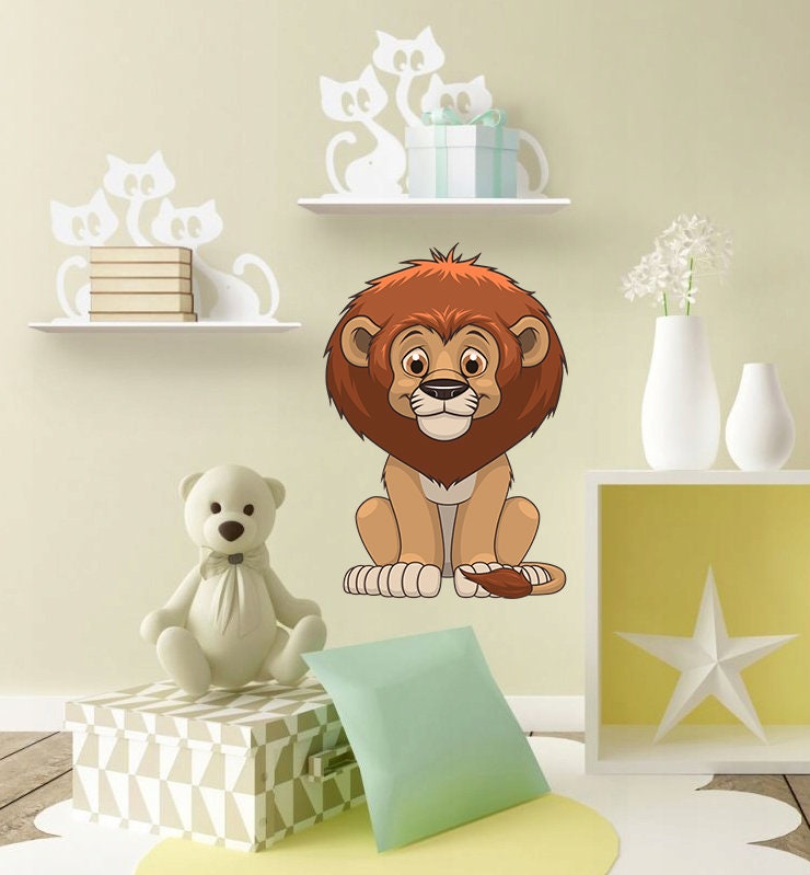 Lion Nursery Decor, Lion Sticker, Lion Decal