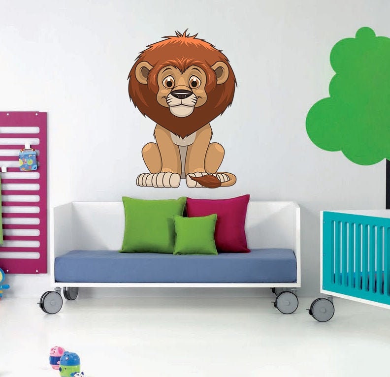 Lion Nursery Decor, Lion Sticker, Lion Decal