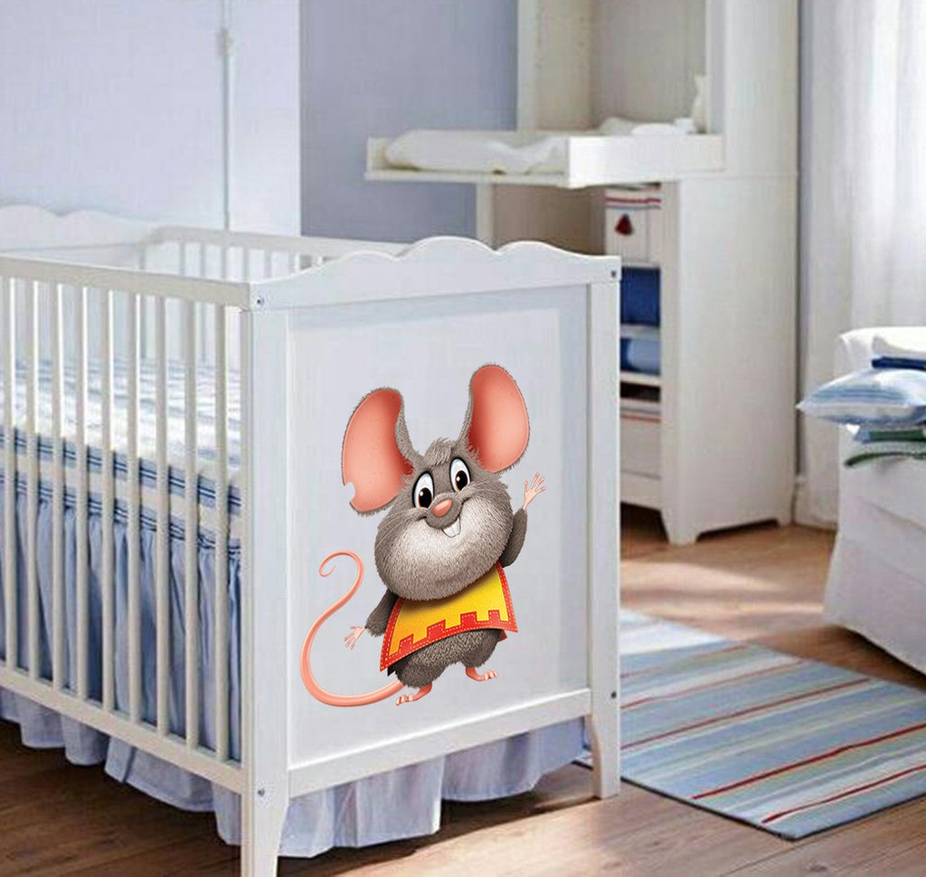 Cute Mouse Nursery Decor, Mouse Decal, Mouse Sticker