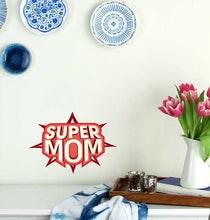 Load image into Gallery viewer, Super Mom Wall Decal, Super Mom Wall sticker, Super Mom wall decor