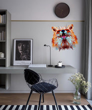 Load image into Gallery viewer, Polygonal Fox Wall Decal, Polygonal Fox Wall sticker, Polygonal Fox wall decor