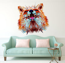 Load image into Gallery viewer, Polygonal Fox Wall Decal, Polygonal Fox Wall sticker, Polygonal Fox wall decor