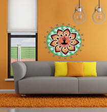 Load image into Gallery viewer, Yoga Mandala Wall Decal, Yoga Mandala Wall Sticker, Mandala Decor