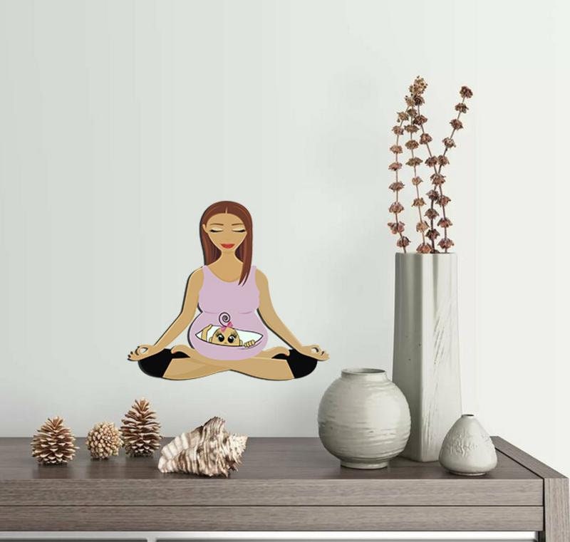 Pregnancy Meditation Wall Decal, Pregnancy Decoration, Nursing Decor