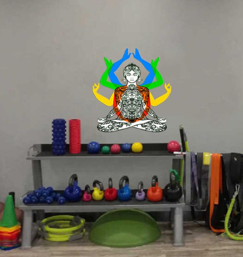 Lakshmi Goddess Wall Decal, Lakshmi Goddess Wall sticker, Lakshmi Goddess wall decor