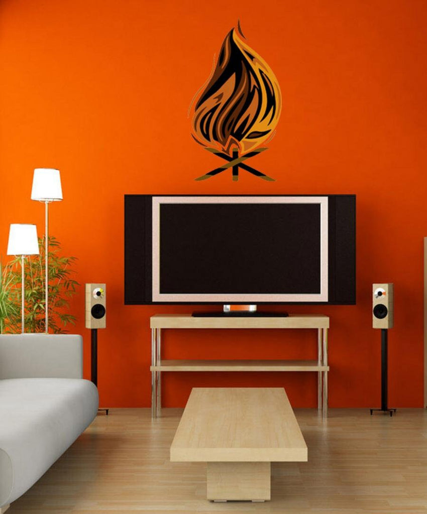 Boho Fire Wall Decal, Boho Fire Wall sticker, Boho Fire wall decor, Boho Fire Wall Art