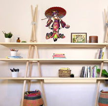 Load image into Gallery viewer, Geisha Wall Decor, Geisha Wall Sticker, Geisha Wall Decal, Geisha Wall Art