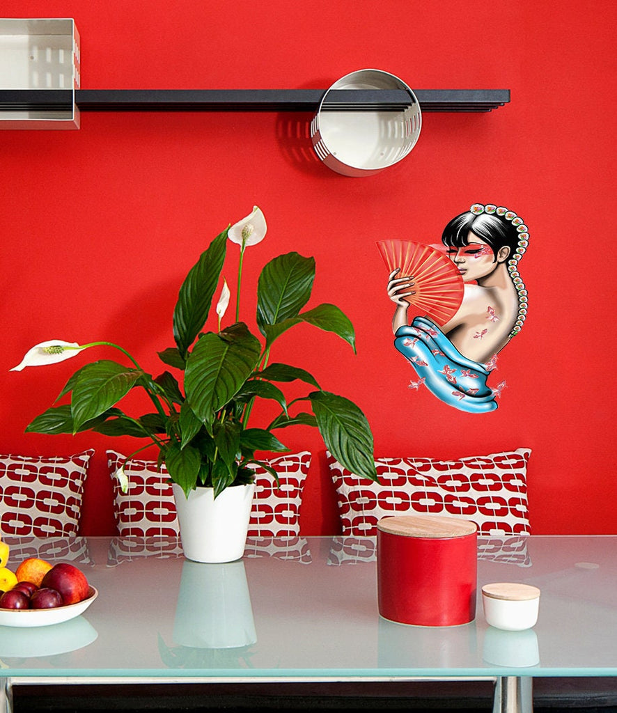 Sushi Bar Decor, Sushi Bar Wall Decal, Sushi Bar Wall Sticker