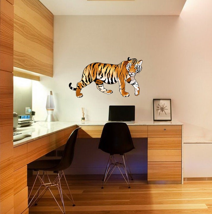 Tiger Sticker, Tiger Decal, Tiger Wall Art, Tiger Wall Decor