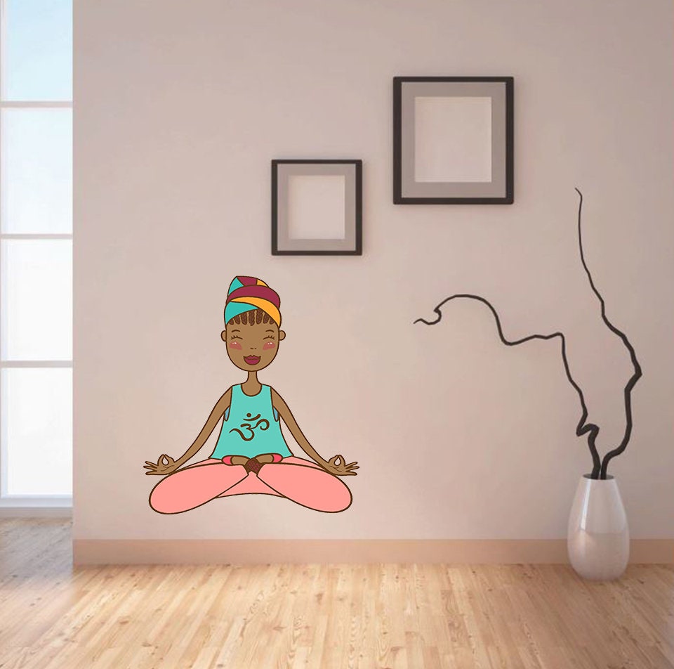 Yoga Studio Decor, Yoga Studio Wall Decal, Yoga Studio Wall Sticker
