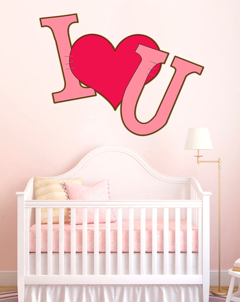 I Love You Decal, I Love You Sticker, I Love You Wall Decor