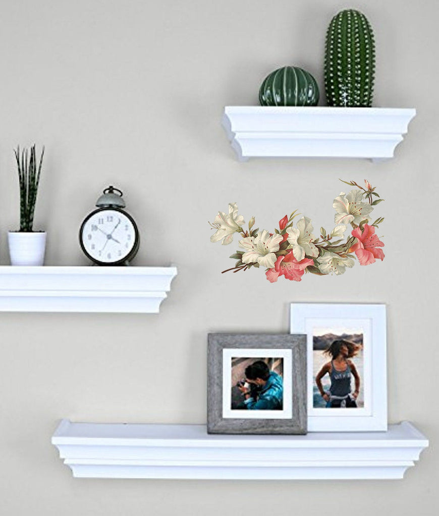 Lily flower Wall Decal, Lily flower Wall sticker, Lily flower wall decor