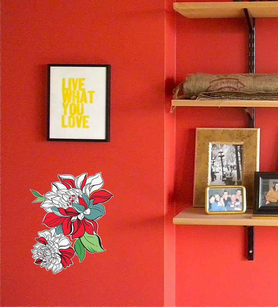 Peony Decal, Peony Sticker, Peony Wall Art