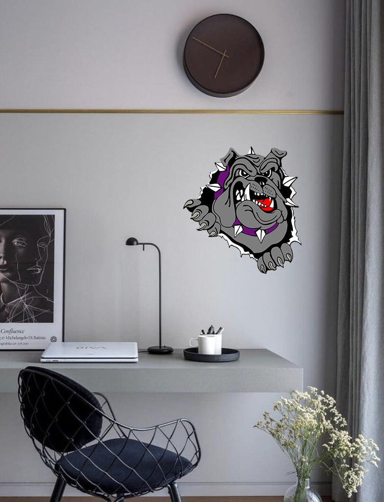 Bulldog Sticker, Bulldog Decal, Bulldog Wall Decor