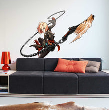 Load image into Gallery viewer, Anime Warrior Decal, Anime Warrior Sticker, Anime Warrior Wall Decor