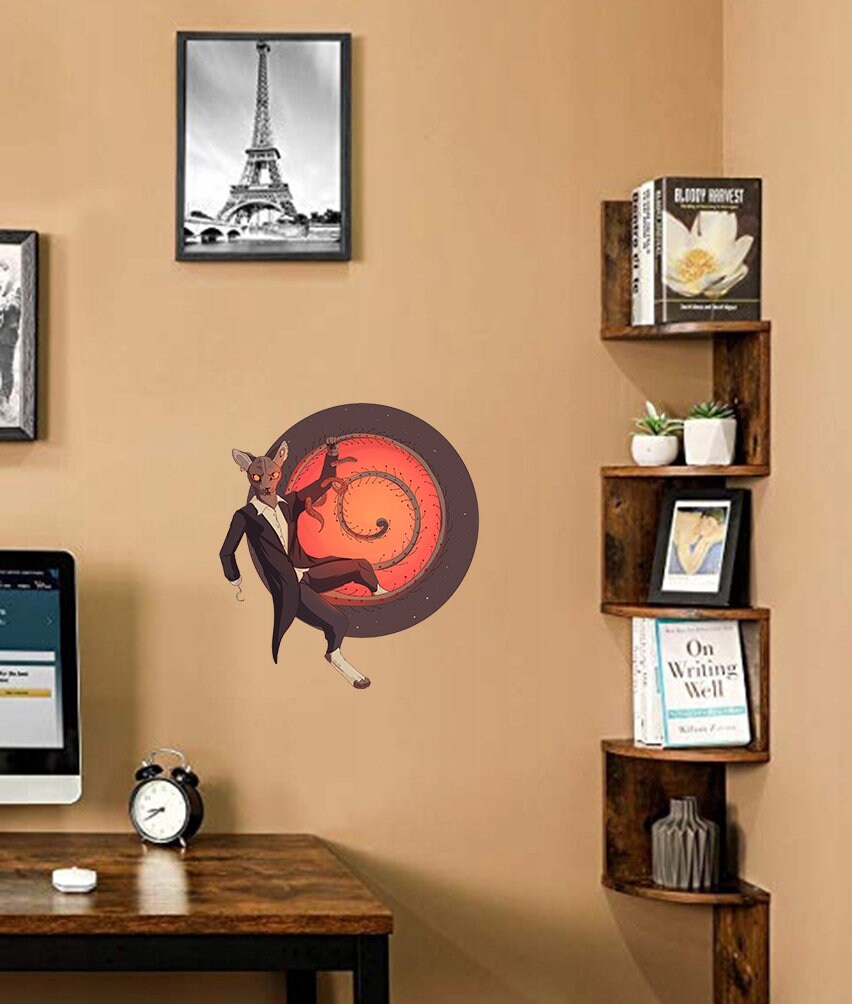 Angry Sphinx Cat Wall Decal, Angry Sphinx Cat Wall sticker, Angry Sphinx Cat wall decor