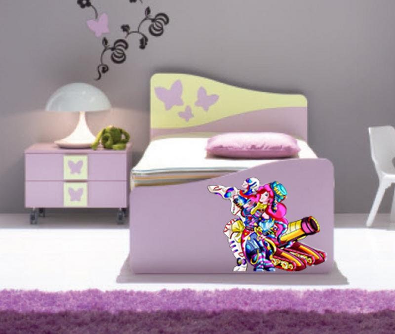 Colorful Anime Wall Decal, Colorful Anime Wall sticker, Colorful Anime wall decor