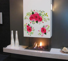 Load image into Gallery viewer, Flower Roses Wall Decal, Flower Roses Wall sticker, Flower Roses wall decor