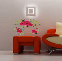 Load image into Gallery viewer, Flower Roses Wall Decal, Flower Roses Wall sticker, Flower Roses wall decor