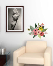 Load image into Gallery viewer, Flowers Boho Rose Wall Decal, Flowers Boho Rose Wall sticker, Flowers Boho Rose wall decor