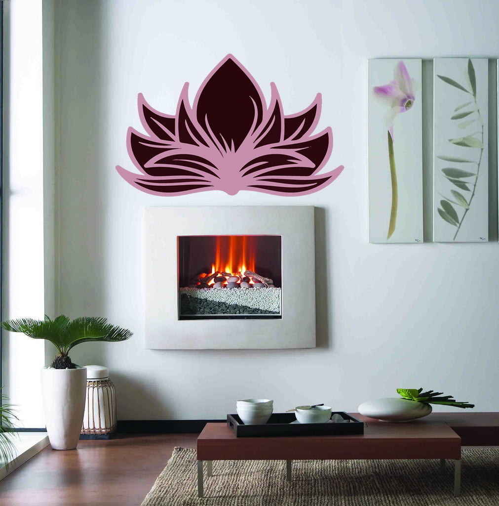 Boho Lotus flower Wall Decal, Boho Lotus flower Wall sticker, Boho Lotus flower wall decor, Boho Lotus flower Wall Art