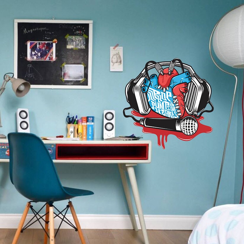 Music From Your Heart Decal, Music From Your Heart Sticker, Music From Your Heart Wall Decor