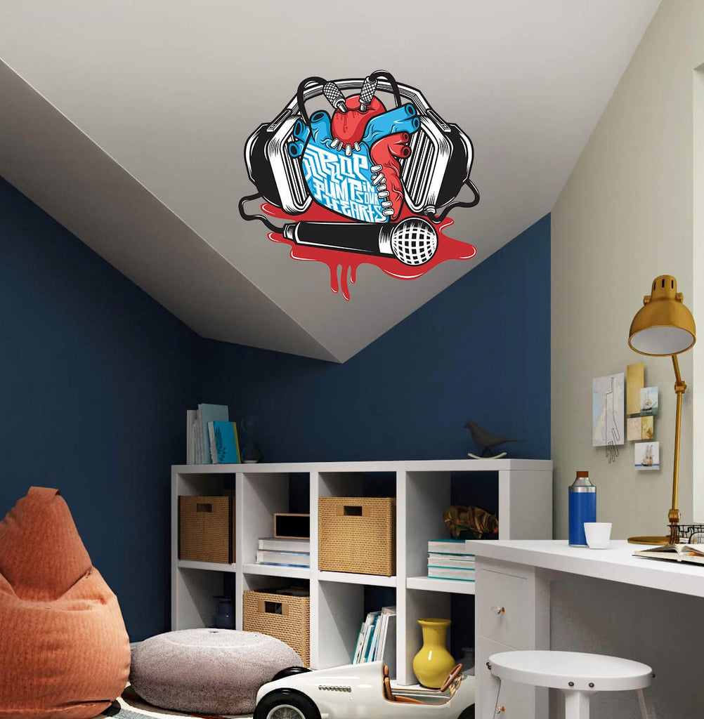 Music From Your Heart Decal, Music From Your Heart Sticker, Music From Your Heart Wall Decor