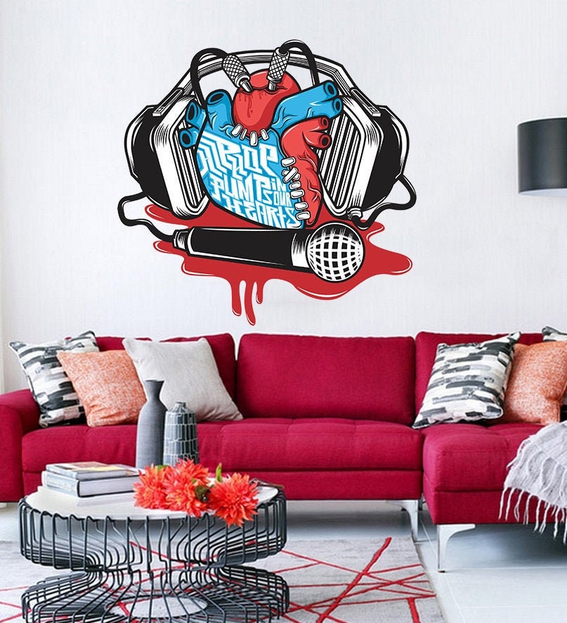Music From Your Heart Decal, Music From Your Heart Sticker, Music From Your Heart Wall Decor