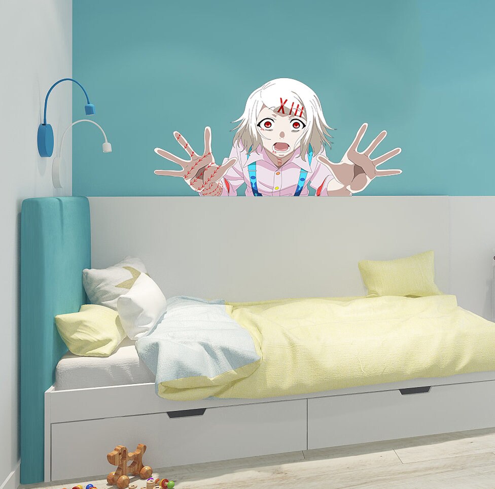 Screaming Anime Girl Decal, Screaming Anime Girl Decal Sticker, Screaming Anime Girl Decal Wall Decor