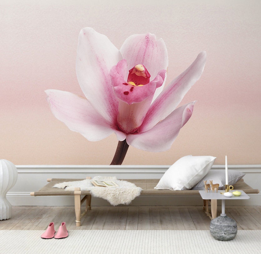Orchid Sticker, Orchid Wall Decor, Orchid Wall Art, Orchid Decal