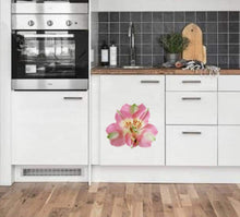 Load image into Gallery viewer, Pink Orchid Wall Decal, Pink Orchid Wall sticker, Pink Orchid wall decor
