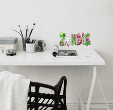 Load image into Gallery viewer, Zombie Wall Decal, Zombie Wall sticker, Zombie wall decor
