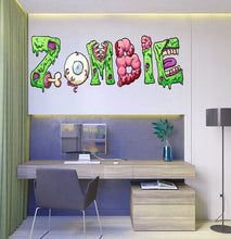 Load image into Gallery viewer, Zombie Wall Decal, Zombie Wall sticker, Zombie wall decor