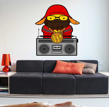 Load image into Gallery viewer, Hip-Hop Dog Decal, Hip-Hop Dog sticker, Hip-Hop Dog Wall Decor