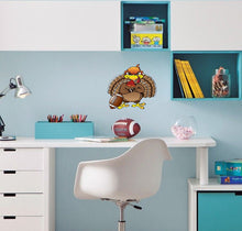 Load image into Gallery viewer, Turkey Football Sticker, Turkey Football Decal, Turkey Football Decor