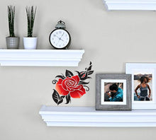 Load image into Gallery viewer, Red Rose Wall Decal, Red Rose Wall sticker, Red Rose wall decor