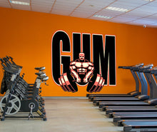 Load image into Gallery viewer, Gym Body-building Thews Wall Decal, Gym Body-building Thews Wall sticker, Gym Body-building Thews wall decor