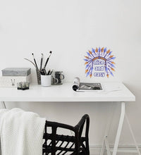 Load image into Gallery viewer, Indian Hat Quote Wall Decal, Indian Hat Quote Wall sticker, Indian Hat Quote wall decor