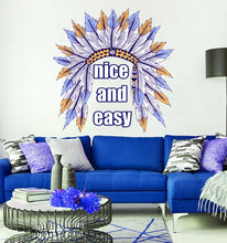 Load image into Gallery viewer, Indian Hat Quote Wall Decal, Indian Hat Quote Wall sticker, Indian Hat Quote wall decor