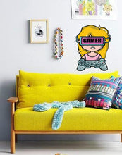 Load image into Gallery viewer, Computer Girl Wall Decal, Computer Girl Wall sticker, Computer Girl wall decor, Computer Girl Wall Art