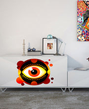 Load image into Gallery viewer, Eye Mandala Wall Decal, Eye Mandala Wall sticker, Eye Mandala wall decor, Eye Mandala Wall Art