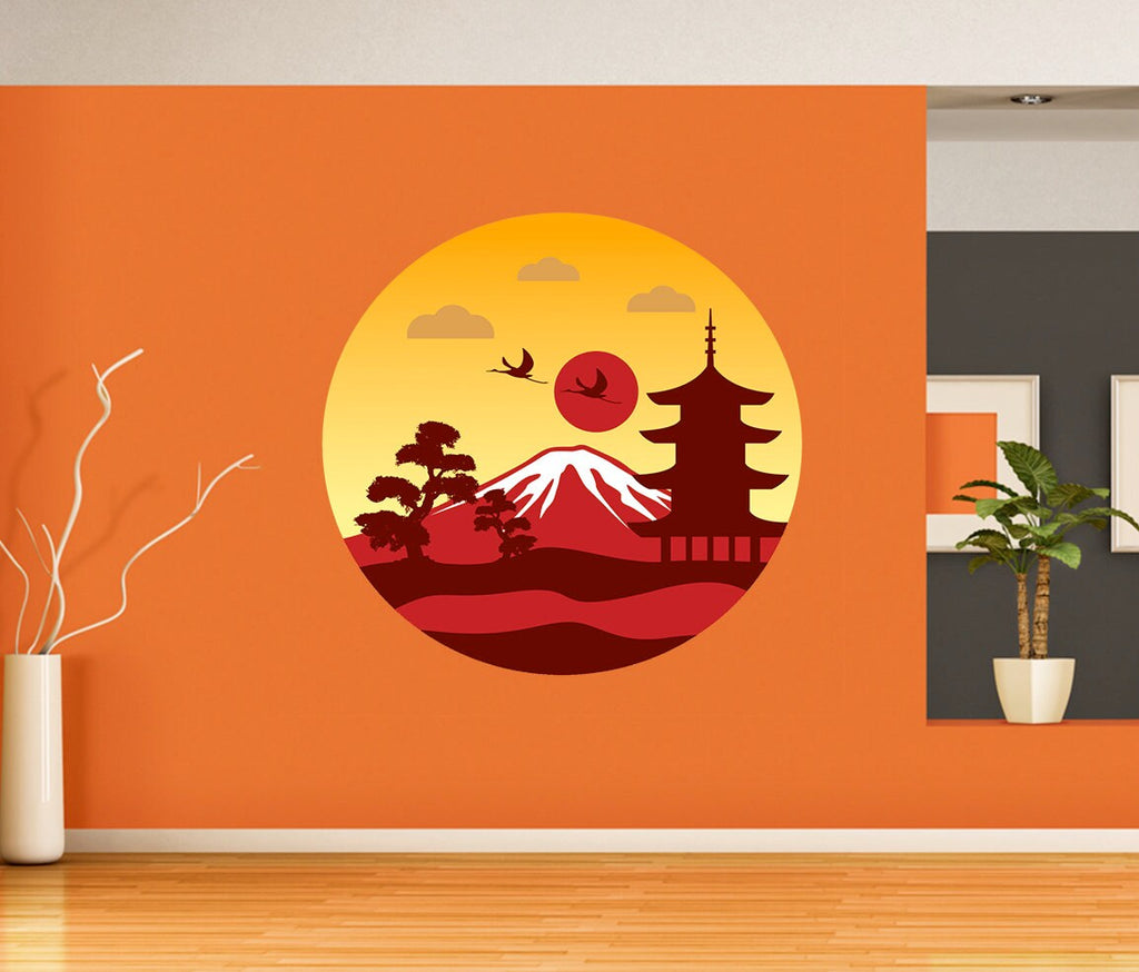 Fuji Mountain Decal, Fuji Mountain Sticker, Fuji Mountain Wall Decor