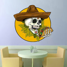 Load image into Gallery viewer, Taco Decal, Taco Sticker, Taco Wall Decor, Taco Restaurant Decor