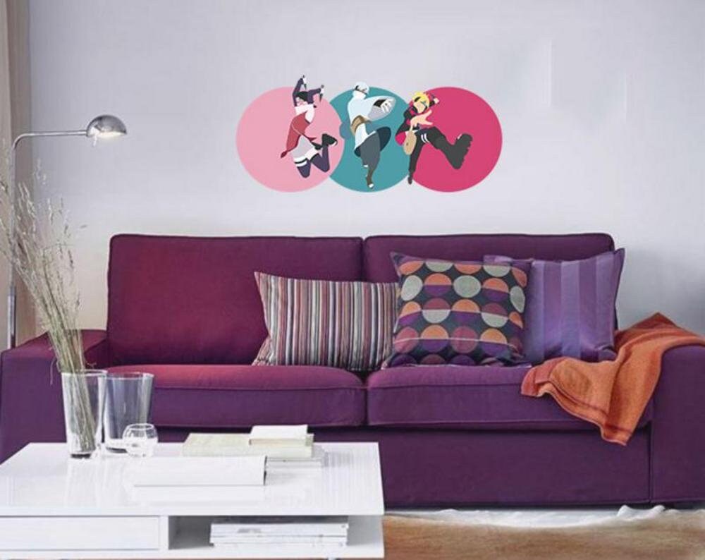 Anime Warriors Wall Decal, Anime Warriors Wall sticker, Anime Warriors wall decor
