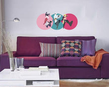 Load image into Gallery viewer, Anime Warriors Wall Decal, Anime Warriors Wall sticker, Anime Warriors wall decor