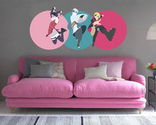 Load image into Gallery viewer, Anime Warriors Wall Decal, Anime Warriors Wall sticker, Anime Warriors wall decor