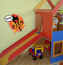 Load image into Gallery viewer, Angry girl Wall Decal, Angry girl Wall sticker, Angry girl wall decor