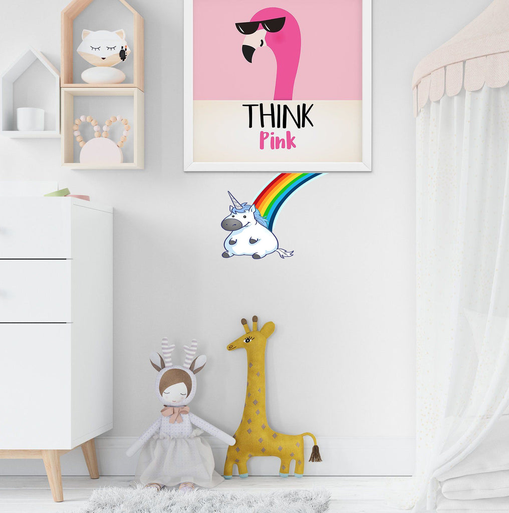 Baby Unicorn Decal, Baby Unicorn Sticker, Baby Unicorn Wall Decor