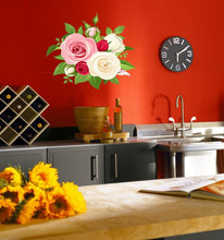 Load image into Gallery viewer, Rose Bouquet Wall Decal, Rose Bouquet Wall sticker, Rose Bouquet wall decor