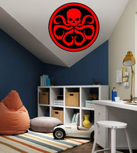 Load image into Gallery viewer, Octopus Skull Decal, Octopus Skull Sticker, Octopus Wall Decor